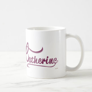 Taza De Café Catherine - nombre personalizado