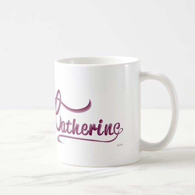 Taza De Café Catherine - nombre personalizado (Derecha)