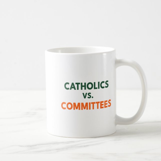 Taza De Café Catholics Vs Committees  (Derecha)