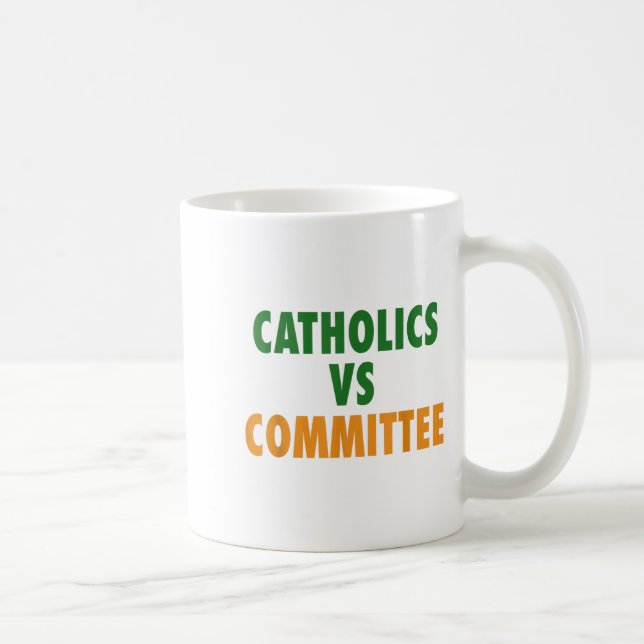 Taza De Café Catholics Vs Committees  (Derecha)