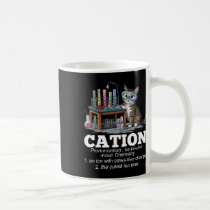 Taza De Café Cation Chemistry Teacher Cat Pun Fun