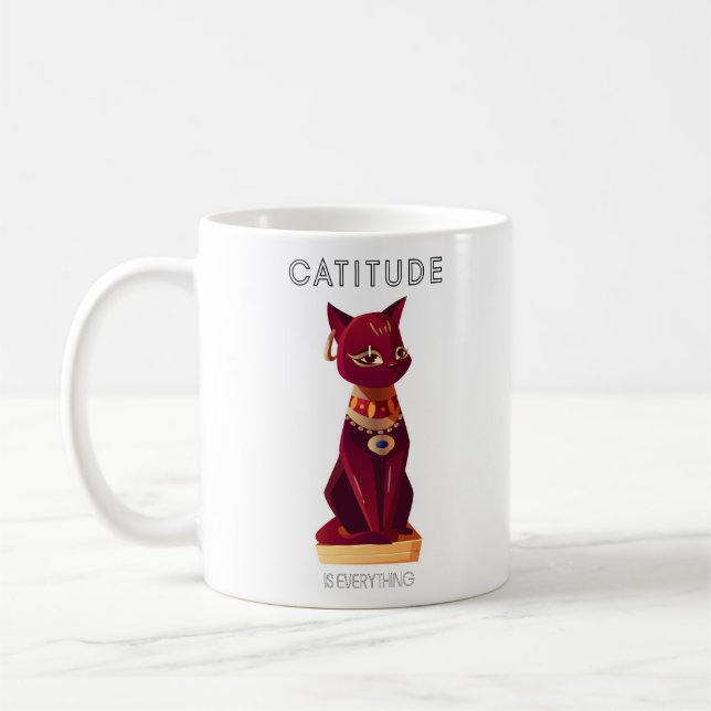 Taza De Café CATITUDE todo (Izquierda)