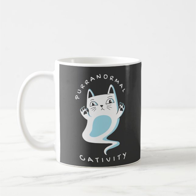 TAZA DE CAFÉ CATIVITY HALLOWEY DE PURRANORMAL CAT LOVER SPOOKY (Izquierda)