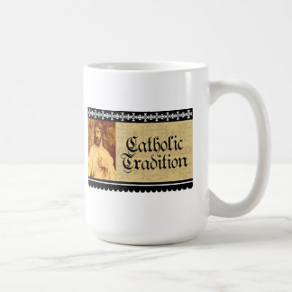 Taza de café católica de la tradición