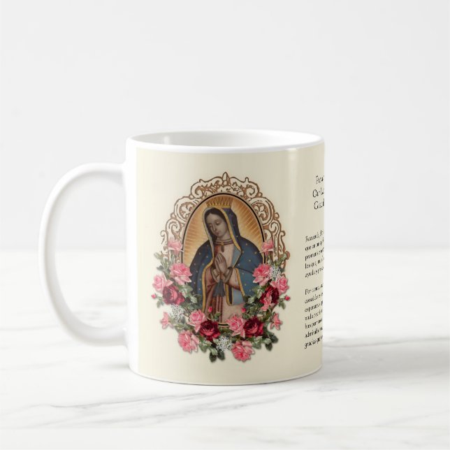 Taza De Café Católica España Guadalupe Virgen Religiosa María (Izquierda)