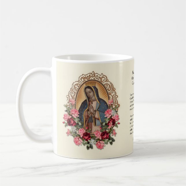 Taza De Café Católica España Guadalupe Virgen Religiosa María  (Izquierda)