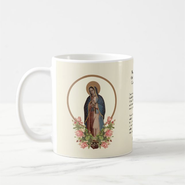 Taza De Café Católica España Guadalupe Virgen Religiosa María (Izquierda)