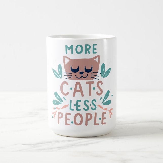 Taza De Café Catopía: Exclusivamente Tuyos - Más gatos, Menos g (Centro)