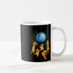 Taza De Café Cats Bailarines Disco Ball Kitten Kitty Lover Fies
