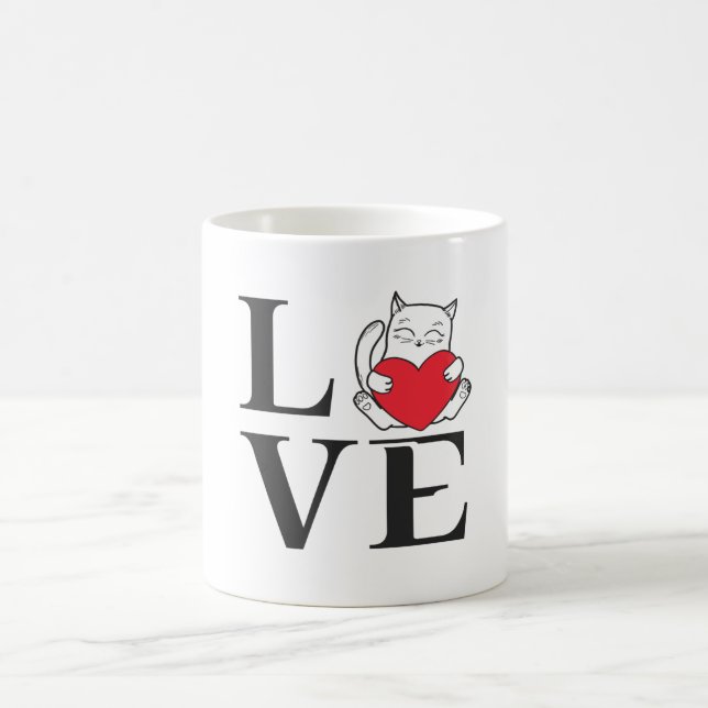 Taza De Café Cats de amor (Centro)