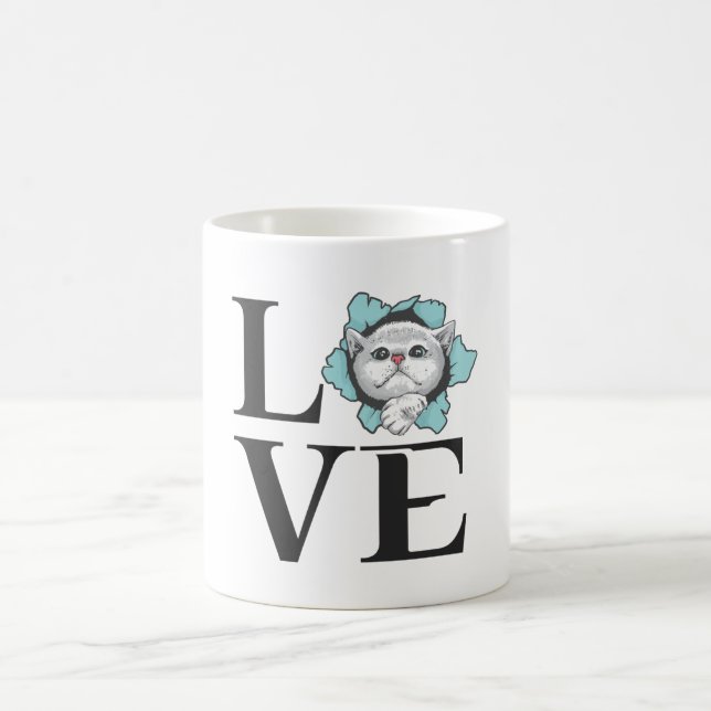 Taza De Café Cats de amor (Centro)