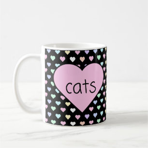 Taza De Café Cats Hearts Mug