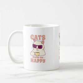 Taza De Café Cats Make Me Happy Mug
