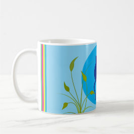 Taza De Café Cats on Blue Coffee Mug – Simple Cat Art 