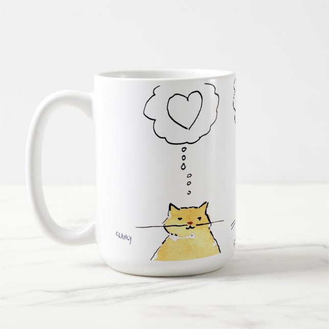 Taza De Café CatsLoveLoveMouse (Izquierda)