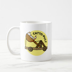 Taza De Café Catto-pult Cat Pun Mug