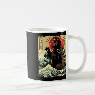 Taza De Café Catzilla Cat Art Funny Cat Japonés Para Hombres Mu