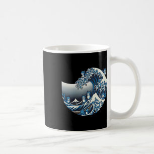 Taza De Café Catzilla Cat Arte Japonés Gracioso Regalos De Gato