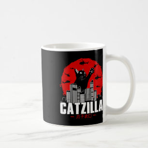 Taza De Café Catzilla Cute Cosas De Gato Para El Gato Enamorado