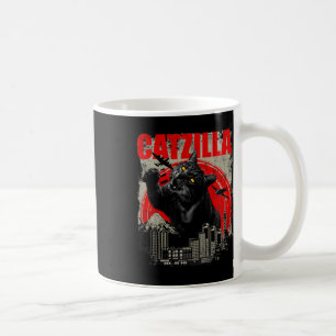 Taza De Café Catzilla - Funny Cat Lover Kitten Short Slee