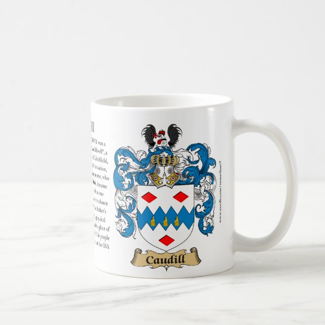 Taza De Café Caudill, el origen, el significado y el escudo (Derecha)
