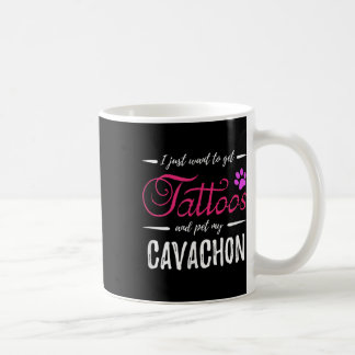 Taza De Café Cavachon Dog Lover Tattoo Divertida Perra Mamá Reg