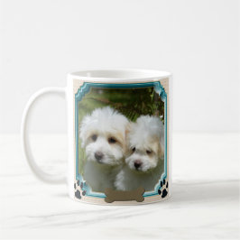 Taza De Café Cavachon Mug, foto de perro personalizada