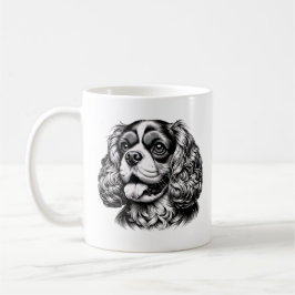 Taza De Café Cavalier King Charles Spaniel Adorable Dog Face