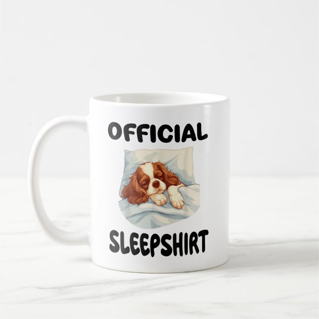 Taza De Café Cavalier King Charles Spaniel Dog Official Sleepsh (Izquierda)