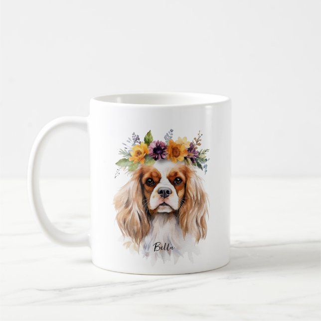Taza De Café Cavalier King Charles Spaniel Mugs (Izquierda)