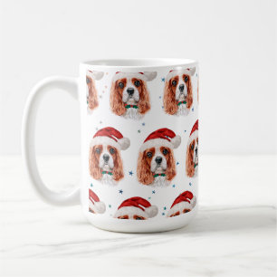 Taza De Café Cavalier King Charles Spaniel Navidades de raza de