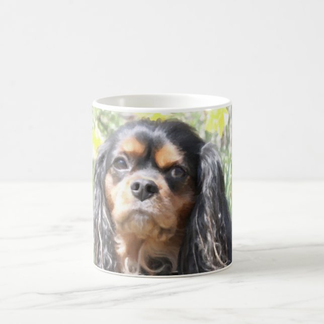 Taza De Café Cavalier King Charles Spaniel pintado (Centro)