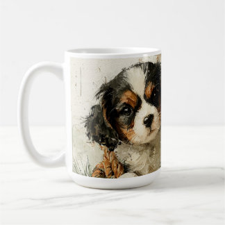 Taza De Café Cavalier King Charles Spaniel Puppies Christmas