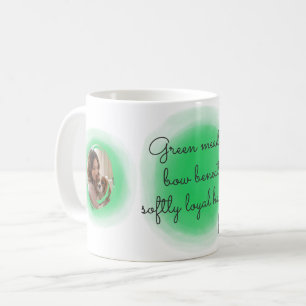 Taza De Café Cavalier King Charles Spaniel Verde Pastel Persona