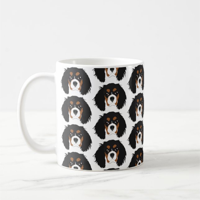Taza De Café Cavalier King Charles Spaniels en Mug (Izquierda)
