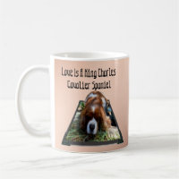 Cavalier Spaniel Popout Art, Café Mug