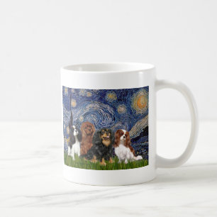 Taza De Café Cavaliers (cuatro) - Noche estrellada