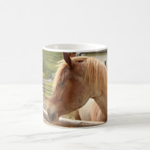 Taza De Café Cavallo dalla criniera dorata - tazza fotografica