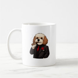 Taza De Café Cavapoo Don – Funny Mafia Dog Mug