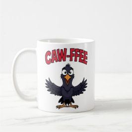 Taza De Café CAW-FFEE Funny Crow Coffee Lover