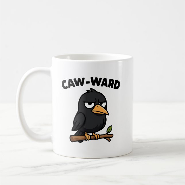 Taza De Café ¡CAW-WARD! Camiseta (Izquierda)
