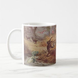 Taza De Café Caza de Dino -