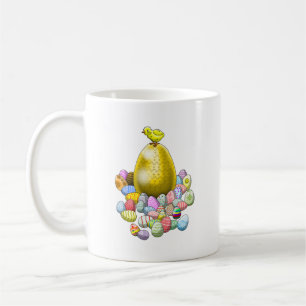 Taza De Café Caza de Huevos de Pascua