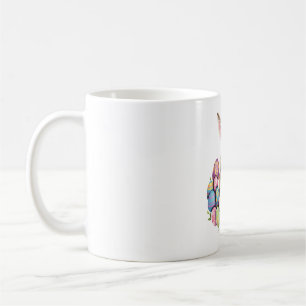 Taza De Café Caza de huevos de pascua colorida de conejo conejo