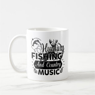 Taza De Café Caza de pesca y música country