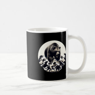 Taza De Café Caza del oso retro del perro