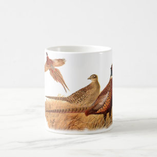 Taza De Café Caza evasiva del pájaro del faisán
