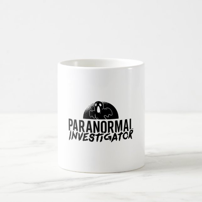 Taza De Café Caza fantasma de fantasma de investigador paranorm (Centro)