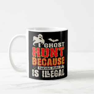 Taza De Café Caza fantasma golpeando a gente, cazador fantasma 