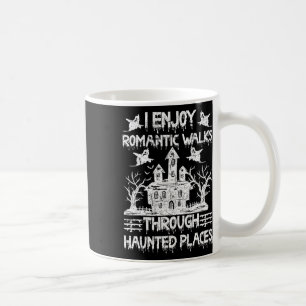 Taza De Café Caza fantasma, romántica caminata por un lugar ato